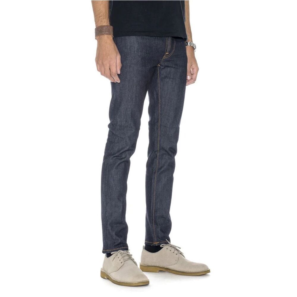 Nudie Grim Tim Dry Open Navy Jeans | W32/L34